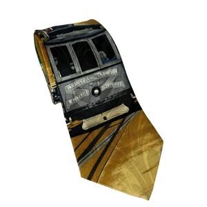 Come Closer Handmade Silk Men's Tie California Theme